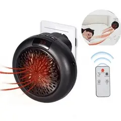 GENERICO - Calefactor Eléctrico Portátil Pantalla Led + Control Remoto