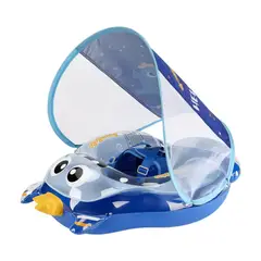 MUNDO BEBE - Flotador bebe niño Monster Bebé Toldo Con Protección Uv