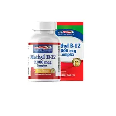 HEALTHY AMERICA - METHYL B12 COMPLEX 2000 MCG X 100 TABLETAS