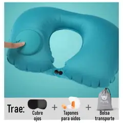 GENERICO - Almohada Inflable Automatica Cuello Cojin Cervial Colores