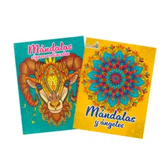 BOOKS - Combo X2 Mándalas Signos Zodiacales Y Angeles Para Colorear