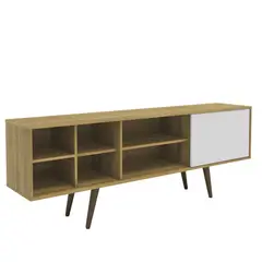 MULTIMUEBLES - RACK TV75 TURQUIA MIEL BLANCO 175X635X35