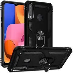 GENERICO - Funda Armadura Antichoque Anillo Selfie Para Samsung Galaxy A20S