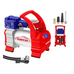 EMTOP - Compresor Para Carro 12v 140psi+accesorios Industrial