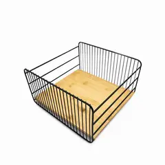 AMBIENTE GOURMET - Canasta frutas base madera