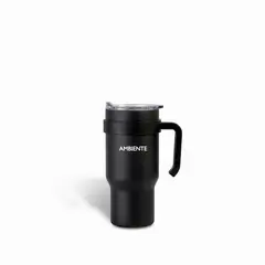 AMBIENTE GOURMET - Termo con manija doble pared negro