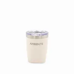AMBIENTE GOURMET - Vaso doble pared beige 300ml