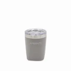 AMBIENTE GOURMET - Vaso doble pared gris 300ml