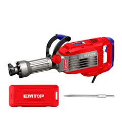 EMTOP - Demoledor Sds Hex 1700w 50joules Industrial + Cincel