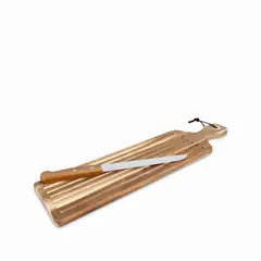 AMBIENTE GOURMET - Setx2 cuchillo y tabla para el pan