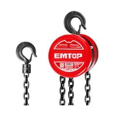 EMTOP - Diferencial Polipasto Manual 1 Tonelada Cadena 3m