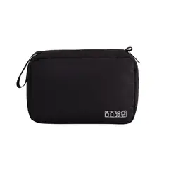GENERICO - ORGANIZADOR COSMETIQUERA MAQUILLAJE NECESER VIAJE-NEGRO