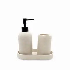 AMBIENTE GOURMET - Set bano piedra gris