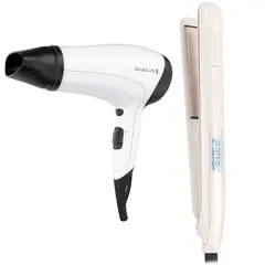 REMINGTON - Combo Plancha Protherma Luxe y Secador Eco Dryer