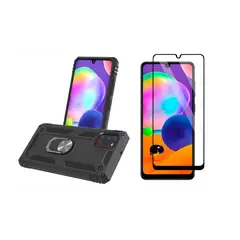 GENERICO - Funda Armadura Antichoque + Vidrio Templado Para Samsung Galaxy A31