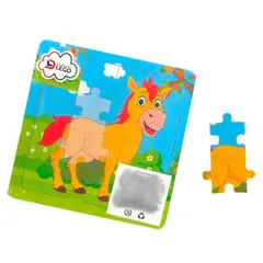 GENERICO - Super Rompecabezas Madera De Caballo X 15 Piezas Para Niños