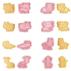 GENERAL - Molde galletas cortador animales 8 piezas safari 3d selva