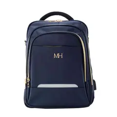 MARIO HERNANDEZ - Morral 3 Cremalleras Compacto Azul Indianapolis