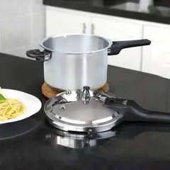 HOME ELEMENTS - OLLA A PRESION ALUMINIO 9L CON TAPA ACERO