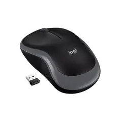 LOGITECH - Mouse inalámbrico M185 color negro con gris