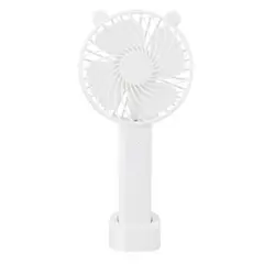 GENERICO - Ventilador Recargable Portatil Base Pequeño Bateria Blanco