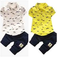 LUSOLSI - Pack por dos conjuntos Prendas niños ropa elegante de vestir bebes