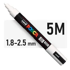 KORES - Marcador Uni Posca Pc-5m Pintura Acrilica Blanco
