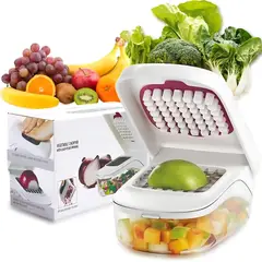 GENERICO - Picador Frutas Verduras Manual Cuchilla En Acero Inoxidable