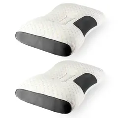 ENERGY PLUS - Set x2 Almohada Cervical Ortopédica con Soporte Ergonómico