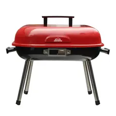 HOME ELEMENTS - ASADOR DE CARBON BARBECUE ROJO
