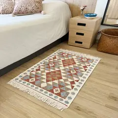 GENERICO - Tapete Kilim Diseño Sumak 90x60 cm - Baklava