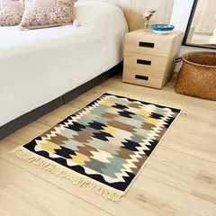 GENERICO - Tapete Kilim Diseño Ushak 90x60 cm - Galata pastel
