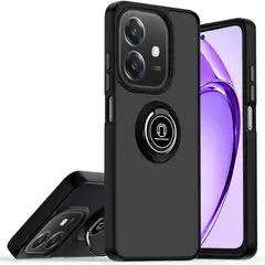 GENERICO - Funda Estuche Mate Con Anillo Compatible Con Oppo A20 A40 Y A60 Negro