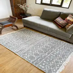 GENERICO - Tapete Kilim Diseño Capadocia 180X120 cm - Gris