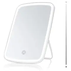GENERICO - Espejo De Maquillaje Con Luz LED Ajustable Táctil Recargable