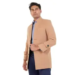 LOS CABALLEROS - Abrigo neru camel