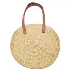 GENERICO - Bolso Playero Circular En Tejido De Paja