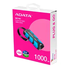 ADATA - Disco Duro Externo SC740 SSD 1TB USB-C