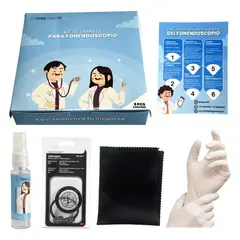 LITTMANN - Kit Profesional Para Limpieza De Fonendoscopio Negro