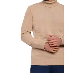 SYK - Buzo Cuello Tortuga Para Hombre Unicolor