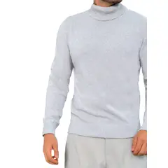 SYK - Buzo Cuello Tortuga Para Hombre Unicolor