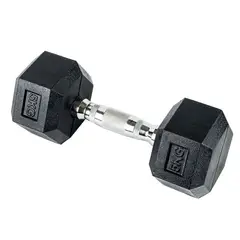 STYLE STARS - Mancuerna Hexagonal 5 Kg Pesas para Entrenamiento Seguro