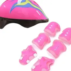 GENERICO - KIT CASCO NIÑO NIÑA PATINAJE BICICLETA RODILLERAS CODERAS