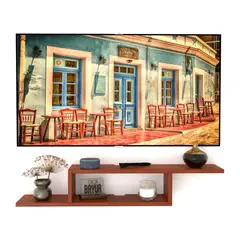 GENERICO - Repisa Flotante Tv Decoración Sujetalibro Moderna Color Cedro