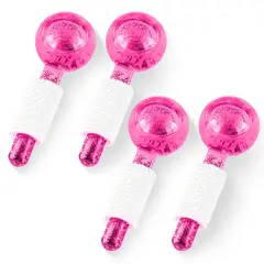 STYLE STARS - Set x4 Globos de Hielo Facial Masajeador Lifting Anti Ojeras Rosado