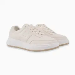 CALZADO ADRENALINA - Tenis beige con detalles perforados faint