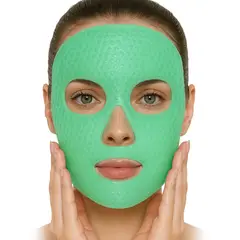 STYLE STARS - Máscara Facial de Gel Reusable Frío o Calor Rejuvenecedora Verde