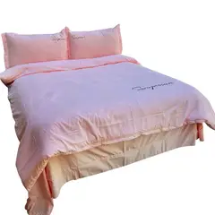 MY HOME STORE - Funda Duvet Microfibra Bordado Sampson Rosado