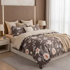 MY HOME STORE - Funda Duvet Microfibra Print Gardenia Blanca