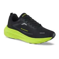 CROYDON - Tenis Running Kione Negro-Verde para Hombre
